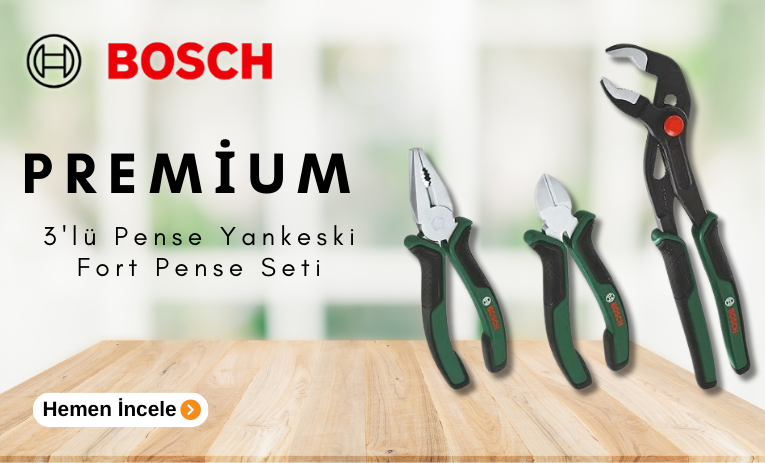 Bosch Premium 3'lü Pense Yankeski Fort Pense Seti - 1600A02W7J