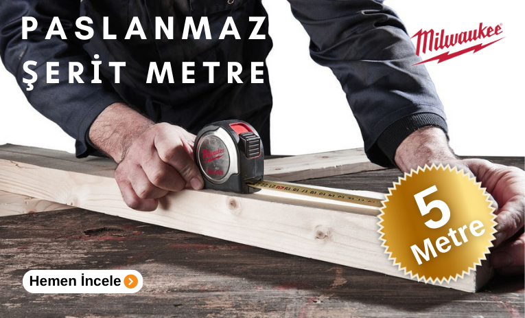  Milwaukee Paslanmaz Şerit Metre 5m X 19mm - 4932451638