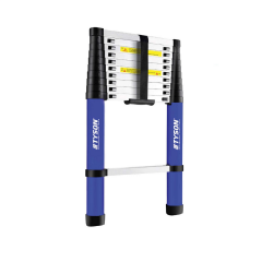 Tyson Pro Series Alüminyum Teleskopik Merdiven 290 cm 10 Basamak 150 Kg Kapasiteli - TYS9146