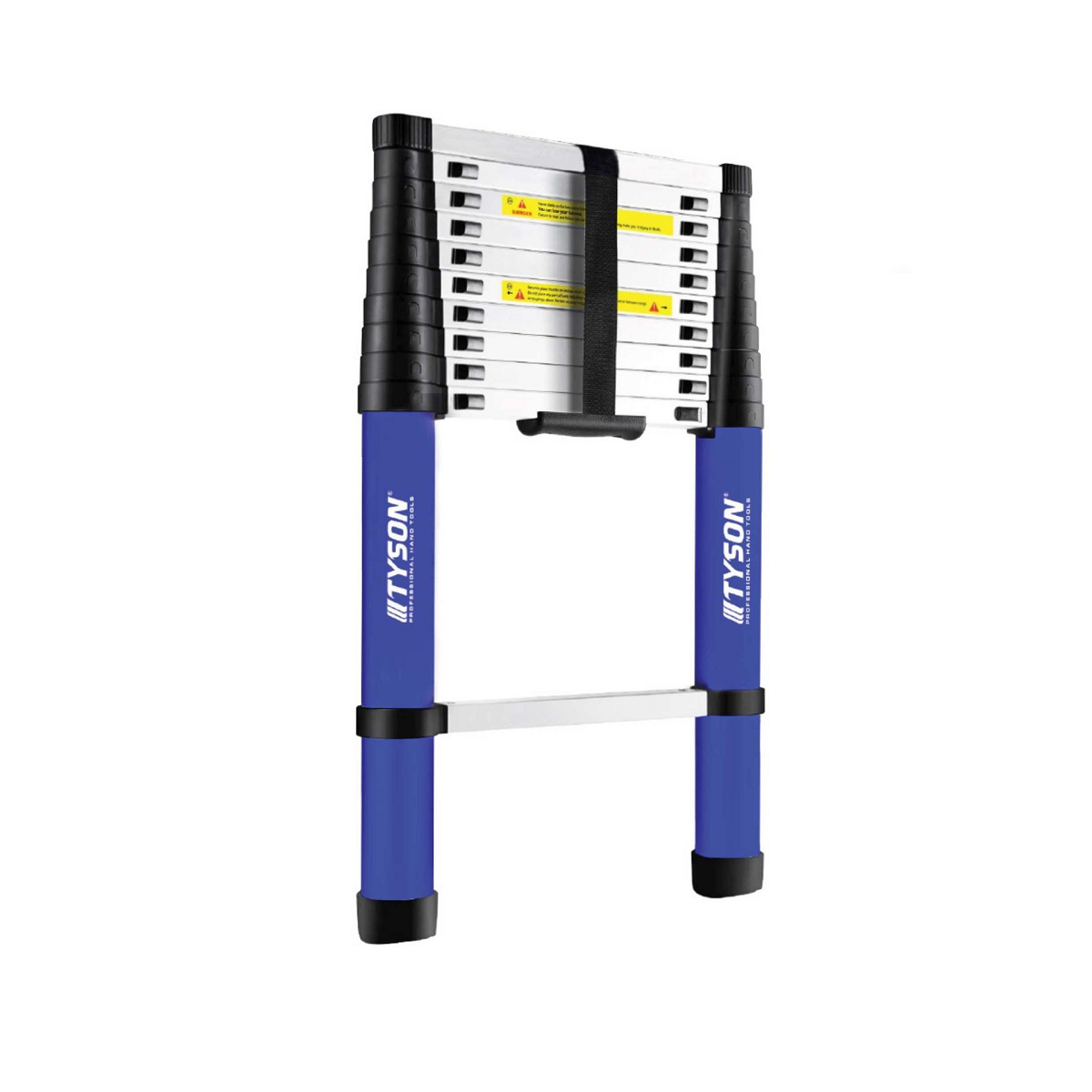 Tyson Pro Series Alüminyum Teleskopik Merdiven 380 cm 13 Basamaklı 150 Kg Kapasiteli - TYS9148