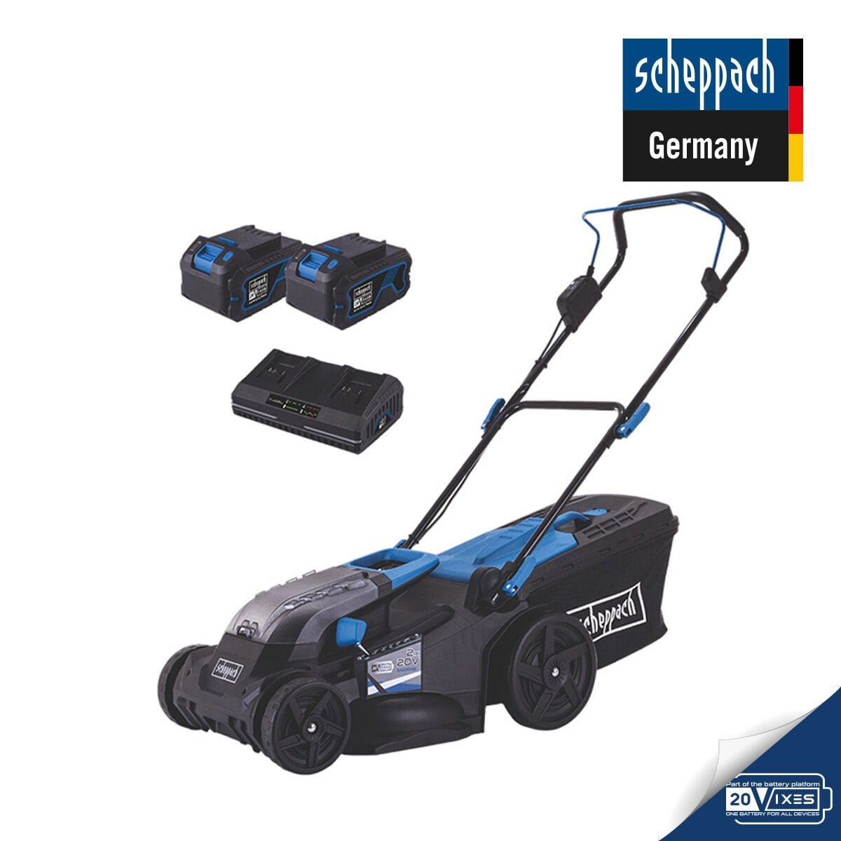 Scheppach BC-MP430 2x4 Ah Akülü Çim Biçme Makinesi - 5911415400