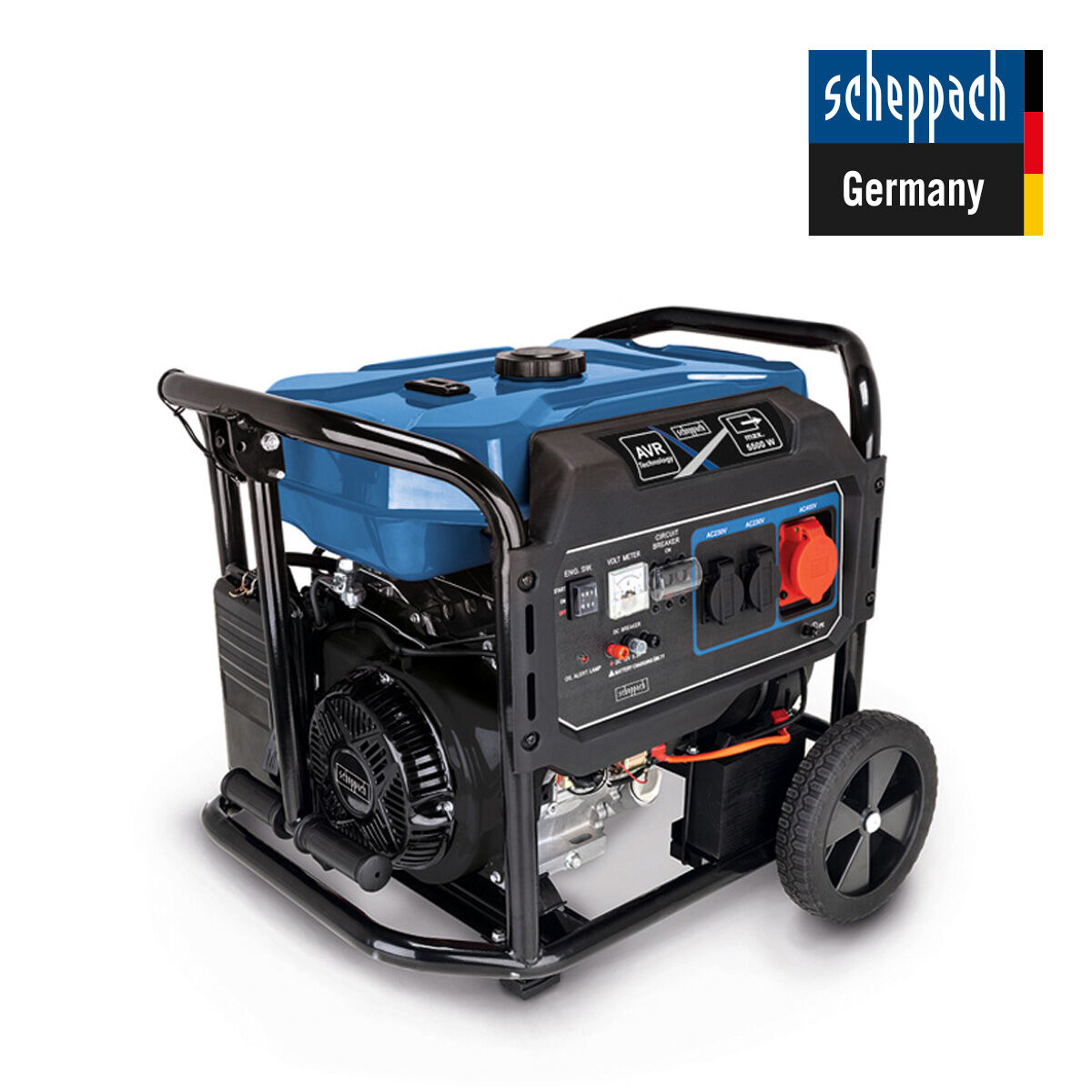 Scheppach SG7100X Benzinli Trifaze Jeneratör 5,5kW - 5906229903