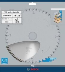 Bosch Multimaterial Daire Testere Bıçağı 254 x 30 mm 96 Diş Çoklu Malzeme İçin Kesim 2608640451