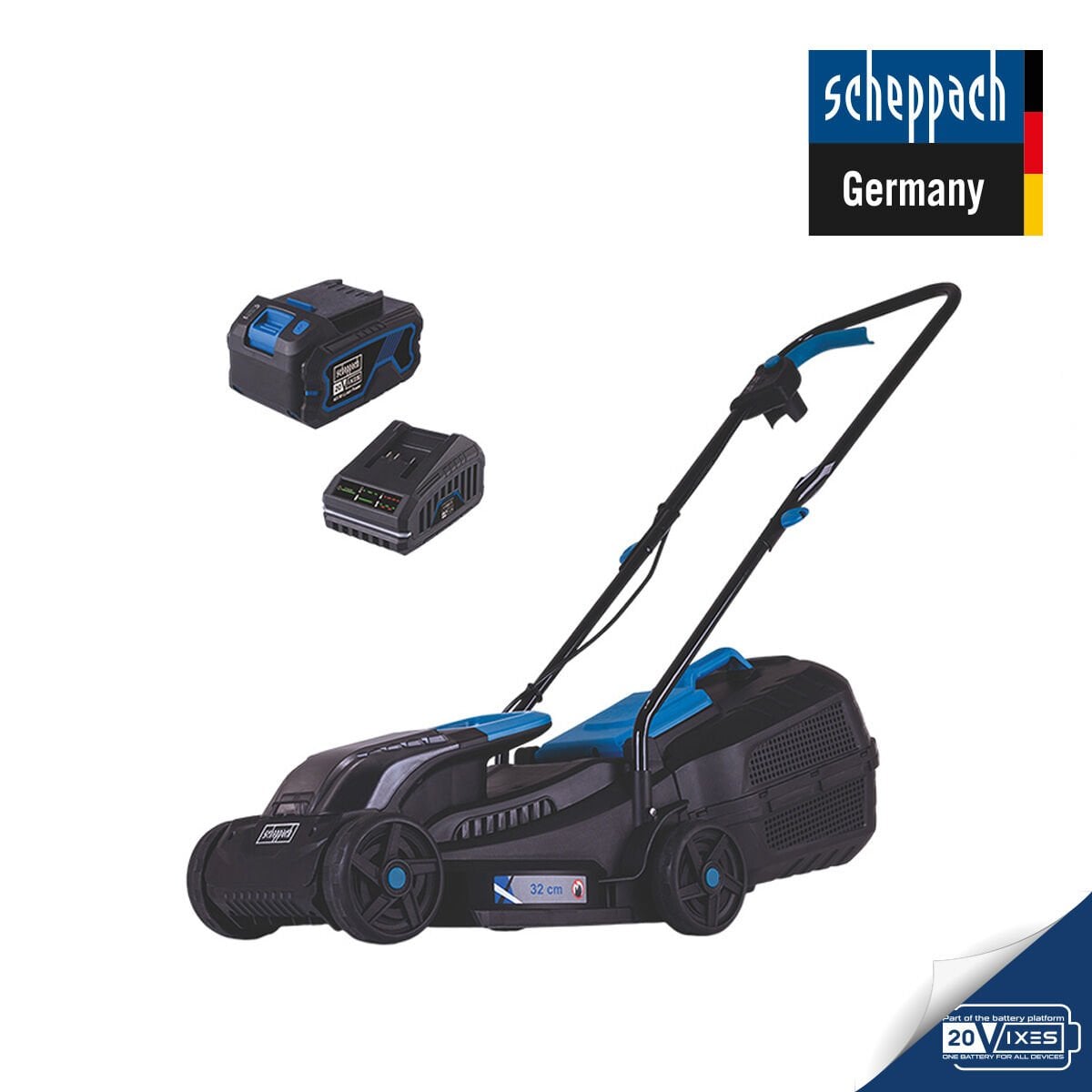 Scheppach BC-MP320 1X4.0 Ah Akülü Çim Biçme Makinesi - 5911413403