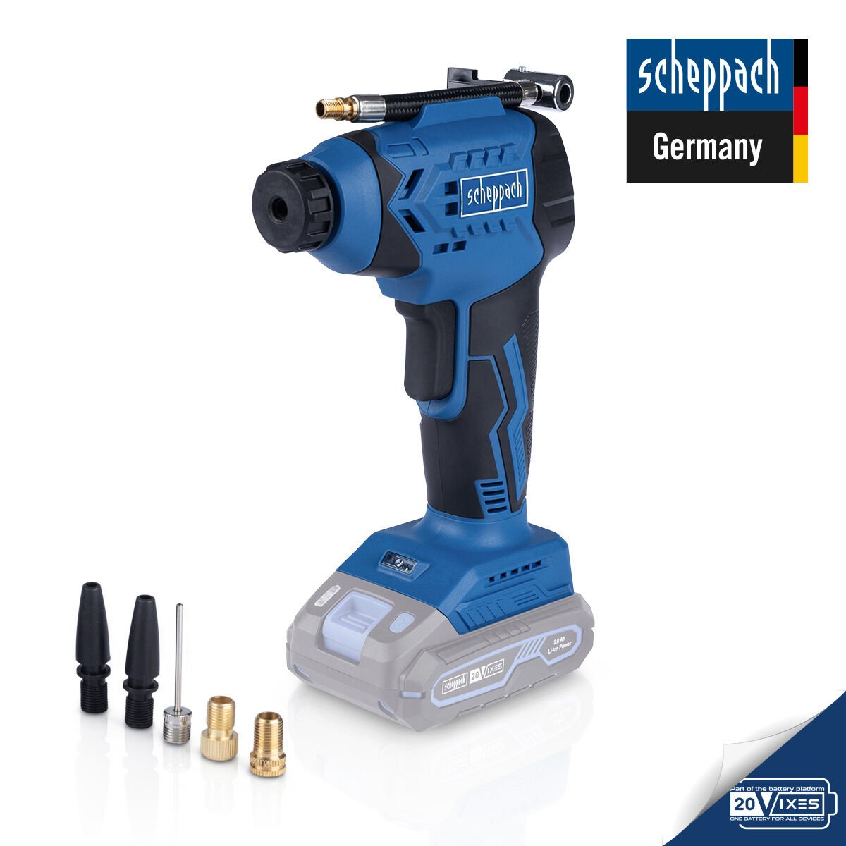 Scheppach C-AC20-X Akülü El Kompresörü 20 V 7 Bar (Akü ve Şarj Cihazı Dahil Değildir) - 5909247900
