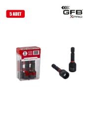 Gfb 8090 Xpro Manyetik Somun Lokması Siyah 8x45 mm 5 Parça