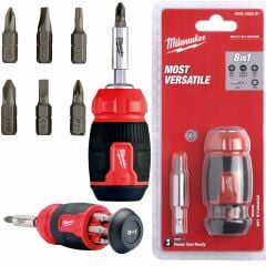 Milwaukee 8in1 Multi Kompakt Tornavida Seti 8 Parça - 4932492807