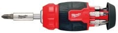 Milwaukee 8in1 Multi Kompakt Tornavida Seti 8 Parça - 4932492807