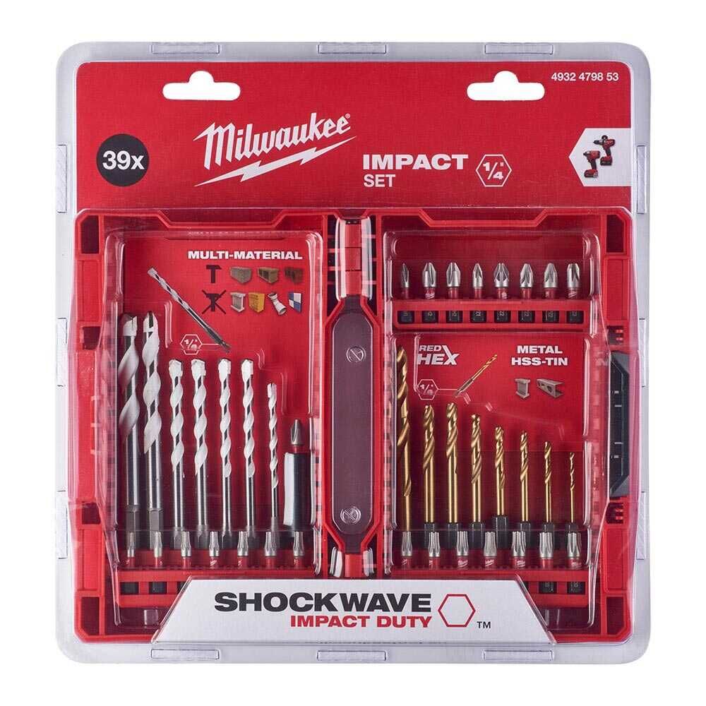 Milwaukee Shockwave 39 Parça Delme Vidalama Seti - 4932479853