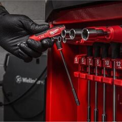 Milwaukee 7 Parça Metrik Lokma Anahtar Seti (Ergonomik Tutma Saplı - Askı Aparatlı) - 4932498704