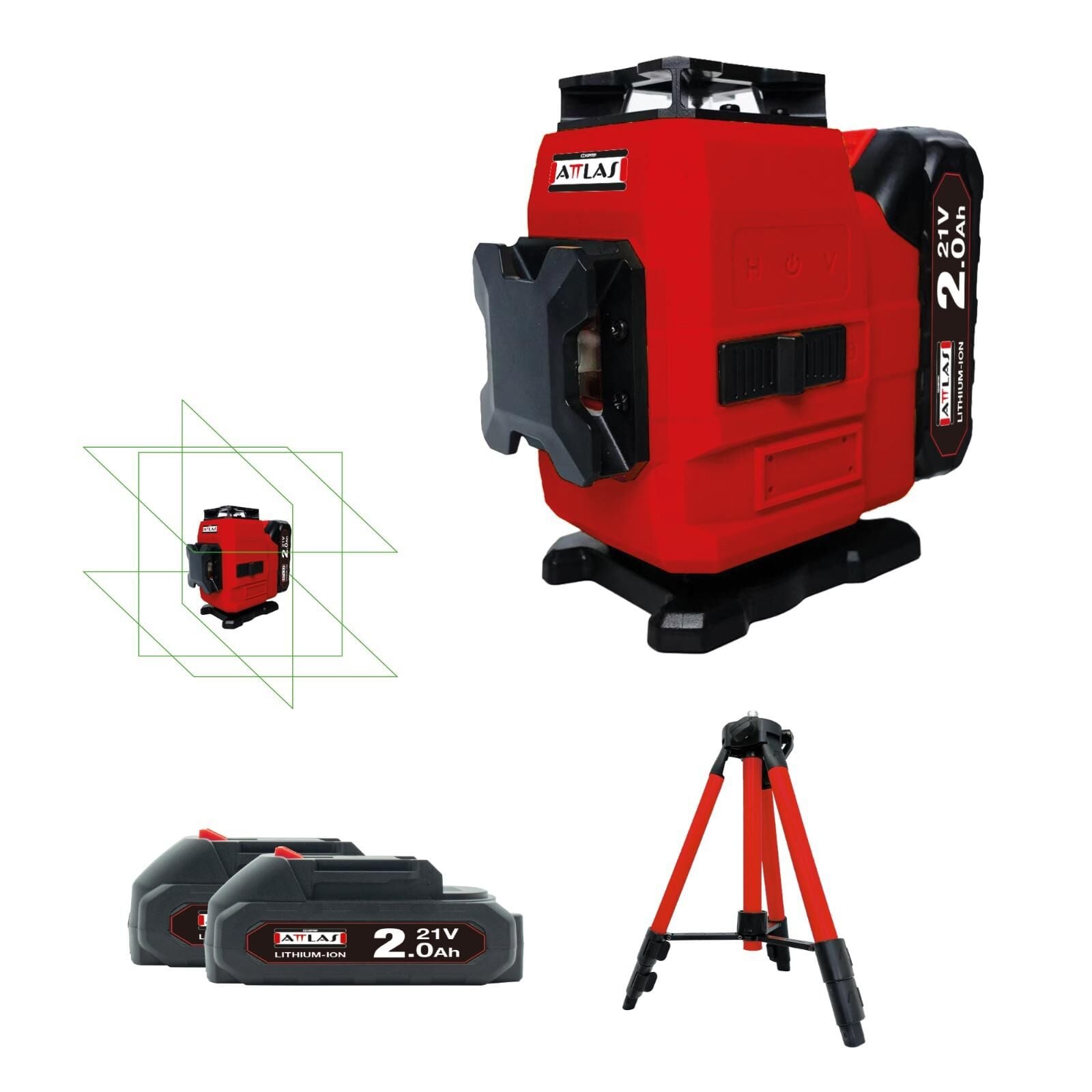 Attlas ATB 21 ECO LL4D-202C 4x360° Yeşil  Lazer Hizalama - A106082