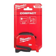 Milwaukee 5 Metre Şerit Metre Compact Anti-Tear Finger Stop - 4932498778