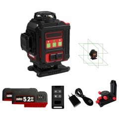 Attlas ATLL4D-502C 4x360° Yeşil Lazer Hizalama Cihazı 2x5,2 Ah Akülü - A106080