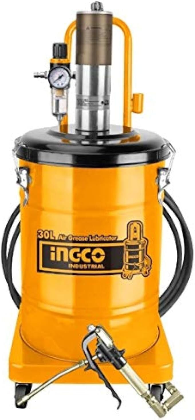 Ingco AGL02301 Endüstriyel Havalı Gres Yağlama Pompası - 30 Litre
