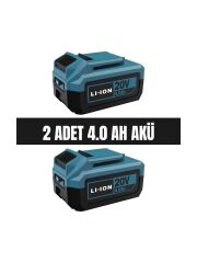 Catpower 4235 Akülü Vidalama, Kırıcı-Delici, Taşlama Kömürsüz 20 V + (2 Adet 4.0 Ah Akü ve Hızlı Şarj Cihazı)