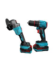 Catpower E1030 Kömürsüz Li-Ion Akülü 2'li Kombo Set Matkap ve Avuç Taşlama 20V 4.0AH+2.0AH