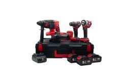 Attlas ATB21 4'lü Kömürsüz Akülü Kombo Set Matkap + Taşlama + Kırıcı Delici + Somun Sıkma 3 x 5.0Ah Akü - A0104171
