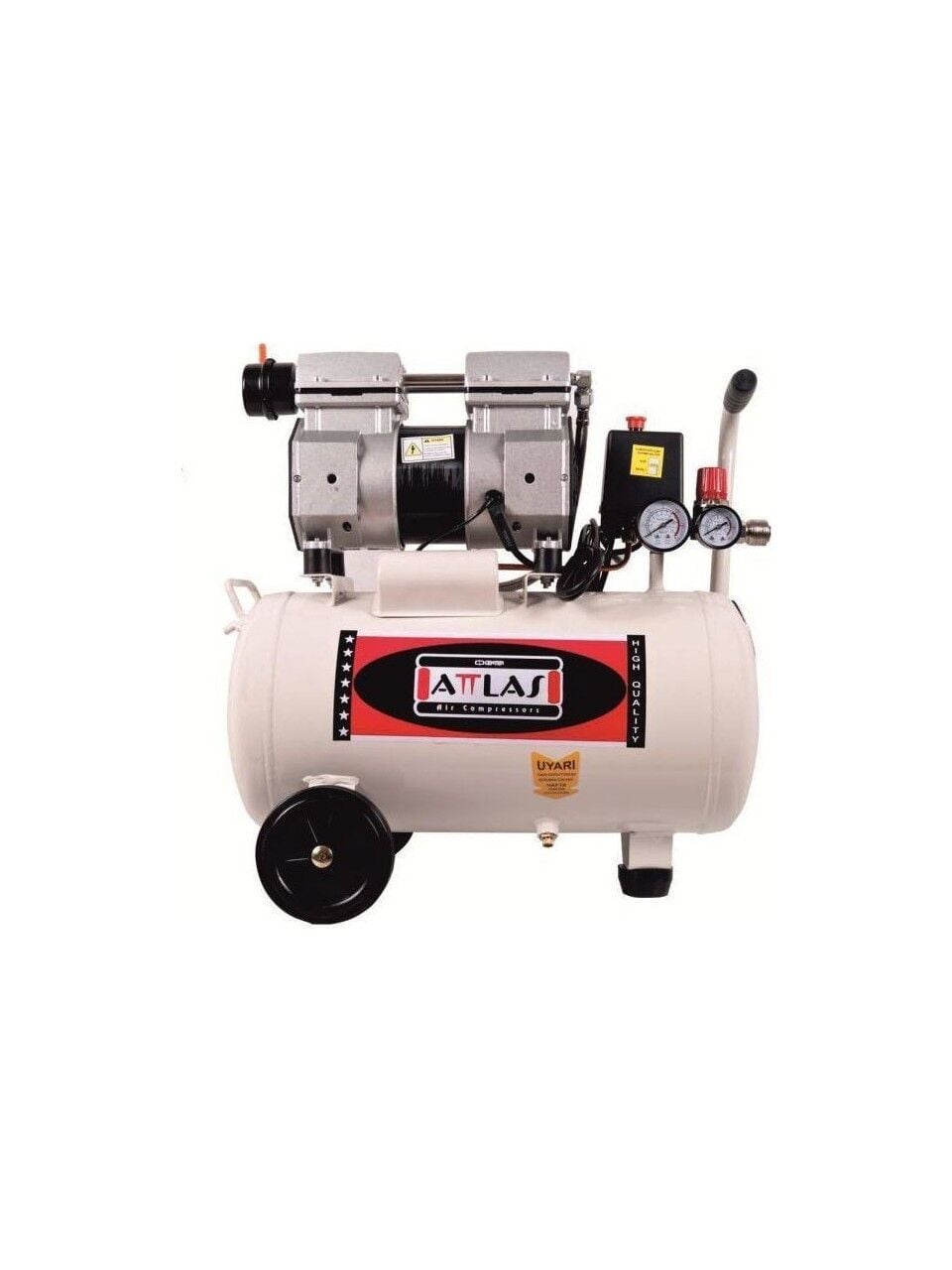 Attlas SC1050 J Sessiz Yağsız Monofaze Hava Kompresörü 1 Hp 8 Bar 50 Lt - A0302036