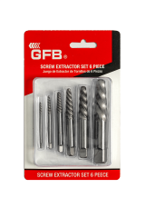Gfb 3956 Ağır Hizmet Ters Kılavuz Seti 6 Parça Kırılmış Vida Civata Sökme Aparatı 3-25 mm