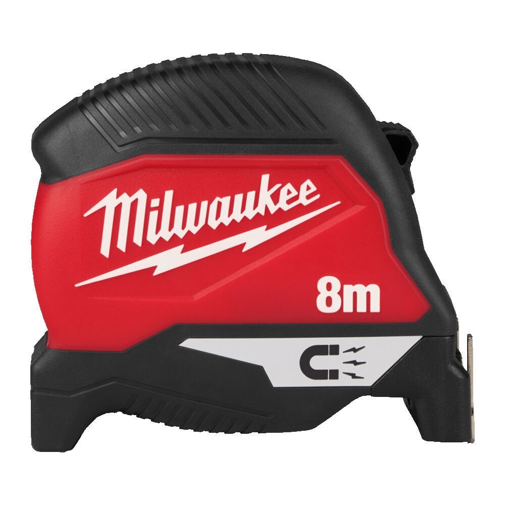 Milwaukee Profesyonel Ağır Hizmet Manyetik Şerit Metre 8m x 30mm  - 4932498770