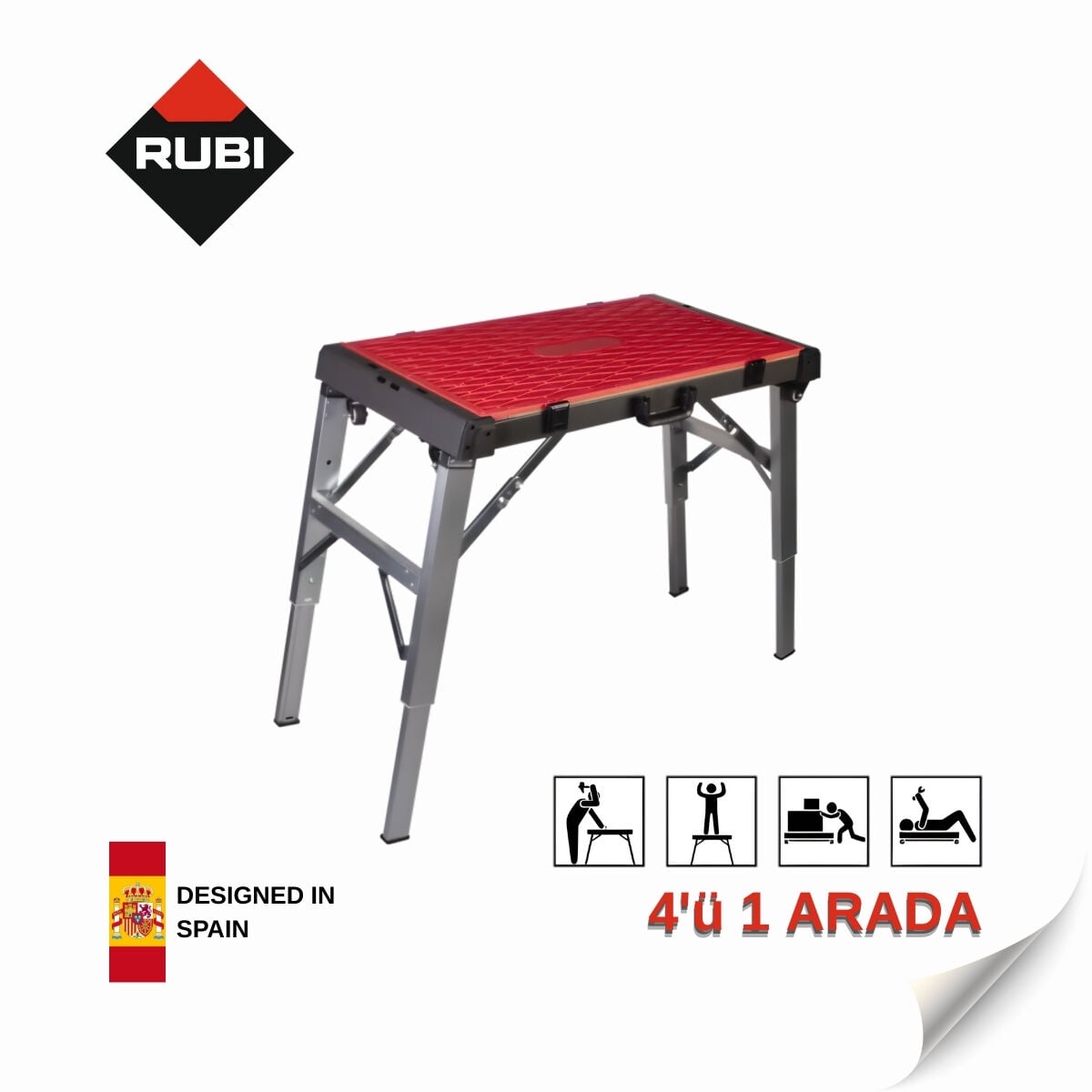 Rubi Katlanabilir Çalışma Masası - 66924