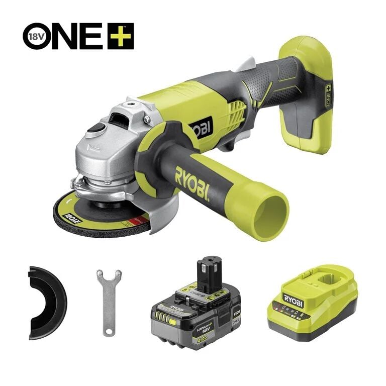 Ryobi R18AG-1C40GP 18V 4.0 Ah Tek Akülü Avuç Taşlama - 5133006908