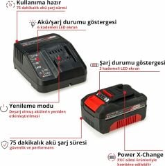 Einhell 18V 4.0 Ah Pxc Starter Kit 1x4 Ah Akü + Şarj Cihazı