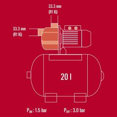Einhell GC-WW 6036 Hidrofor- 4173118