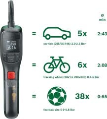 Bosch EasyPump Akülü Hava Kompresörü - 0603947000
