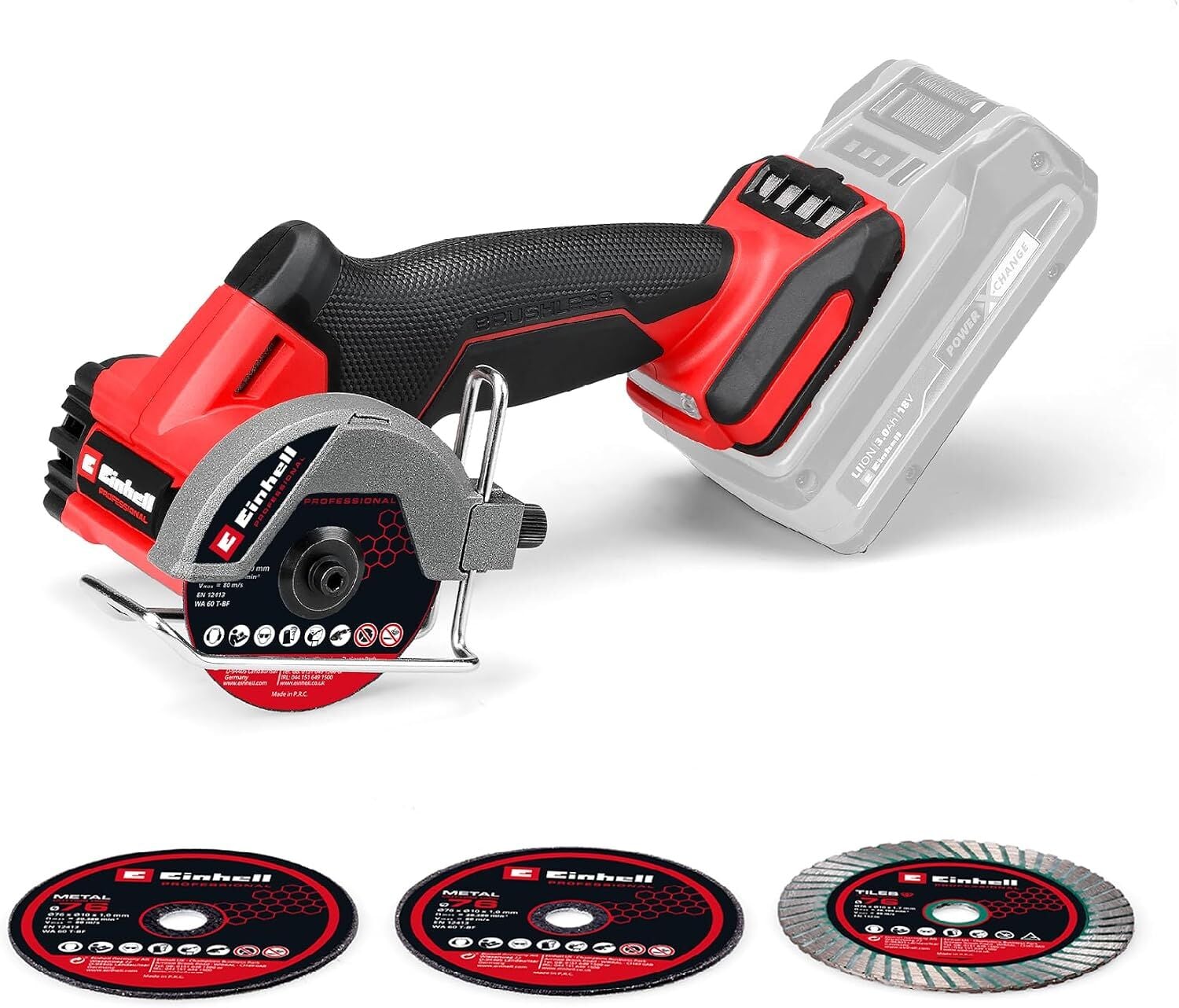 Einhell TP-CO 18/76-C Li BL Solo Akülü Taşlama Makinesi (Akü ve Şarj Cihazı Dahil Değildir) - 4432000