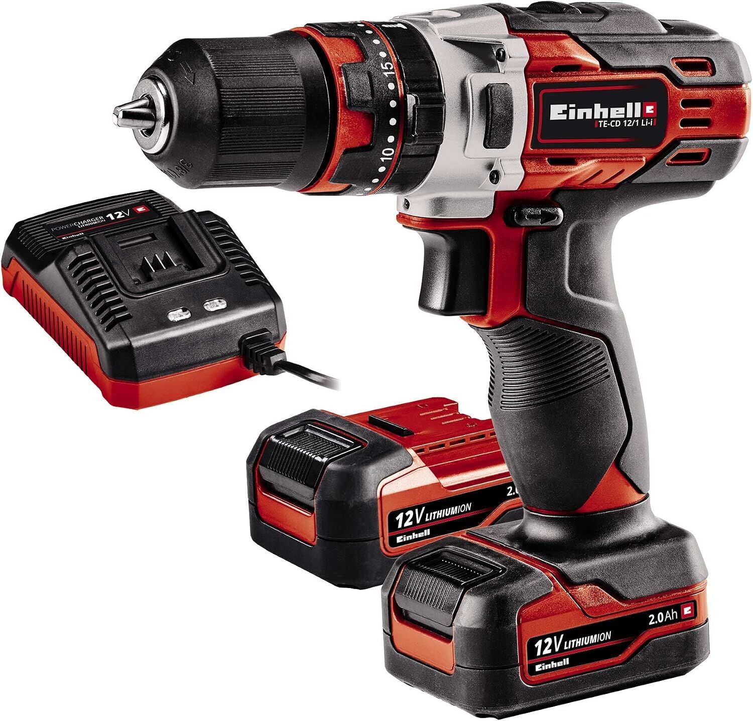 Einhell TE-CD 12/1 Li-i  2x2.0Ah Çift Akülü Darbeli Matkap - 4513890