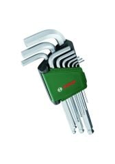 Bosch Top Başlı Uzun Alyan Anahtar Takımı 9 Parça - 1600A02BX9