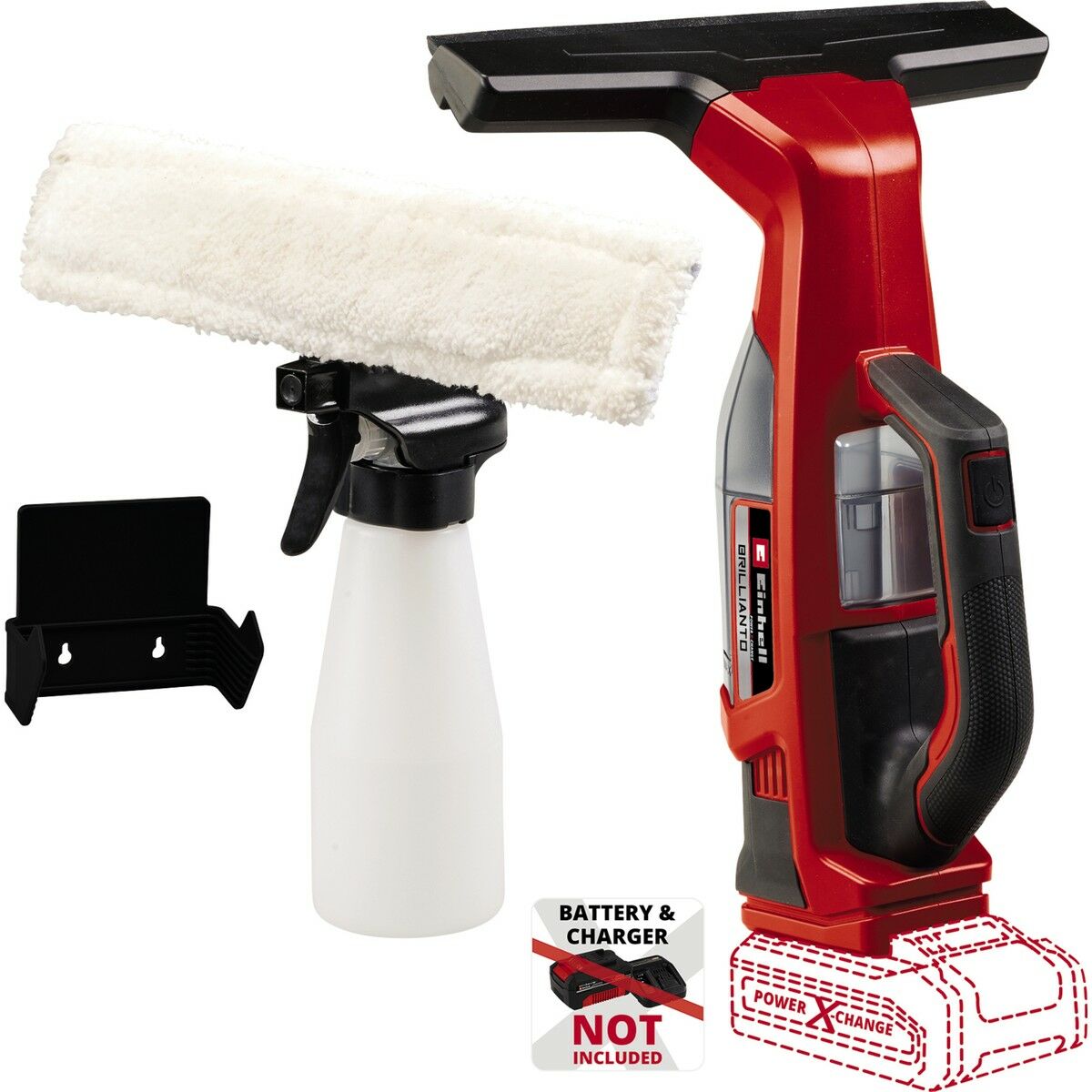 Einhell Brillianto Akülü Cam Temizleme Makinesi Solo (Akü ve Şarj Hariç) – 3437100