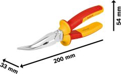 Bosch VDE İzole Kargaburun Pense bent 40° 200mm - 1600A02NE4