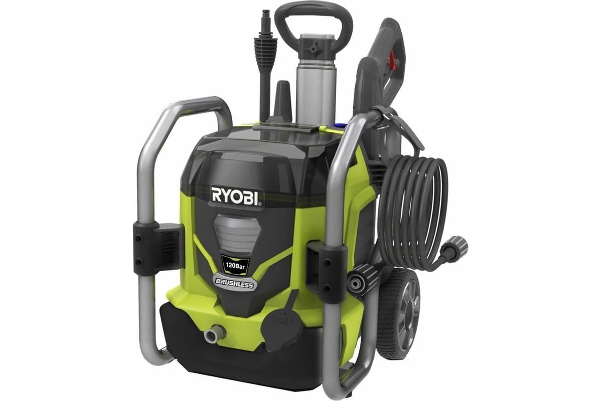 Ryobi RPW36120HI 36V Kömürsüz Akülü Yüksek Basınçlı Yıkama 120 Bar (Akü ve Şarj Cihazı Dahil Değildir) - 5133002832