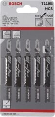 Bosch T119B Ahşap Dekupaj Testere Bıçağı 5 Adet - 2608630037