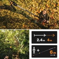 Fiskars UPX86 1023624 Teleskopik Testeresiz Yüksek Dal Budama Makası