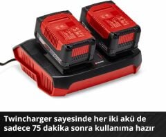 Einhell 18V 2x4,0 Ah PXC Twincharger Kit Akü & Şarj Cihazı - 4512112