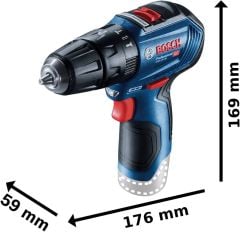 Bosch GSB 12V-30 Akülü Darbeli Delme Vidalama Makinesi (Akü ve Şarj Hariç) - 06019G9102