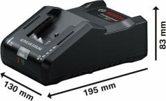 Bosch Professional 18V ProCORE Akü Şarj Cihazı Seti (2 x ProCORE 12.0 Ah + GAL 18V-160)