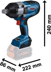 Bosch Professional GDS 18V-1050H 8.0 Ah Çift Akülü Somun Sıkma Makinesi - 06019J8502