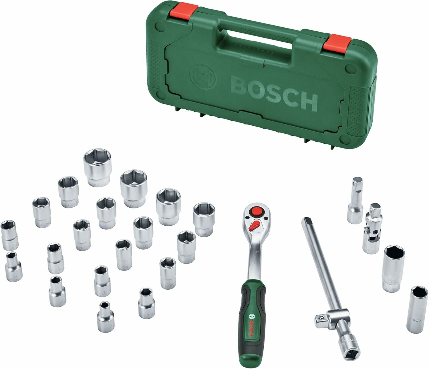 Bosch 1/2 Cırcırlı Somun Sıkma Seti 25 Parça-1600A02Z9F