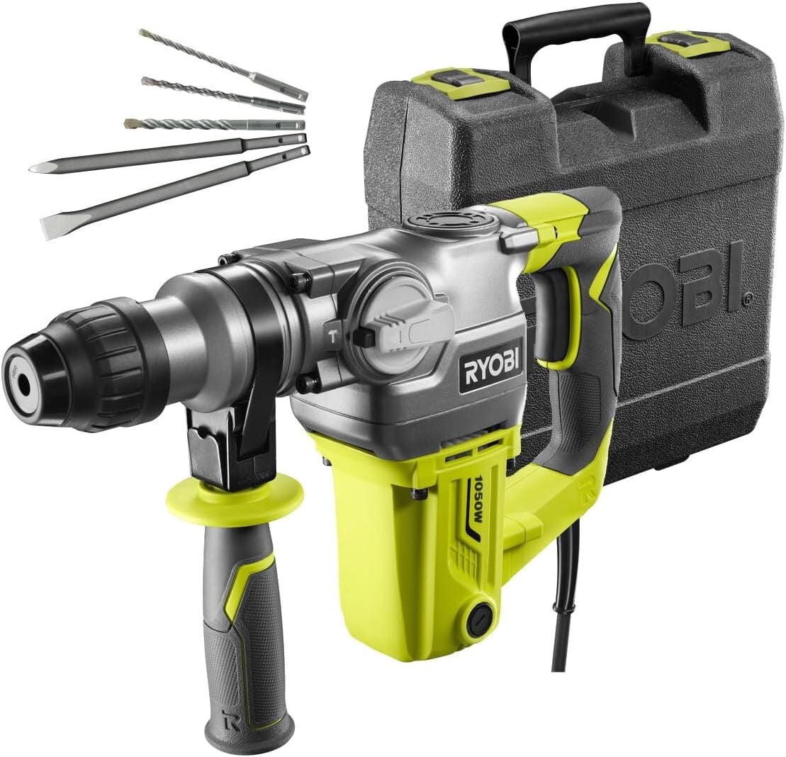 Ryobi RSDS1050-K Elektrikli Kırıcı Delici Matkap SDS Plus 1050W - 5133004350