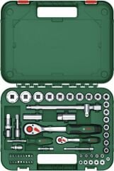 Bosch 1/4'' ve 1/2'' Cırcırlı Somun Sıkma Seti 56 Parça - 1600A02Z9G