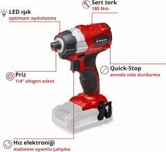 Einhell TP-CI 18 Li BL - Solo Akülü Darbeli Vidalama - 4510030