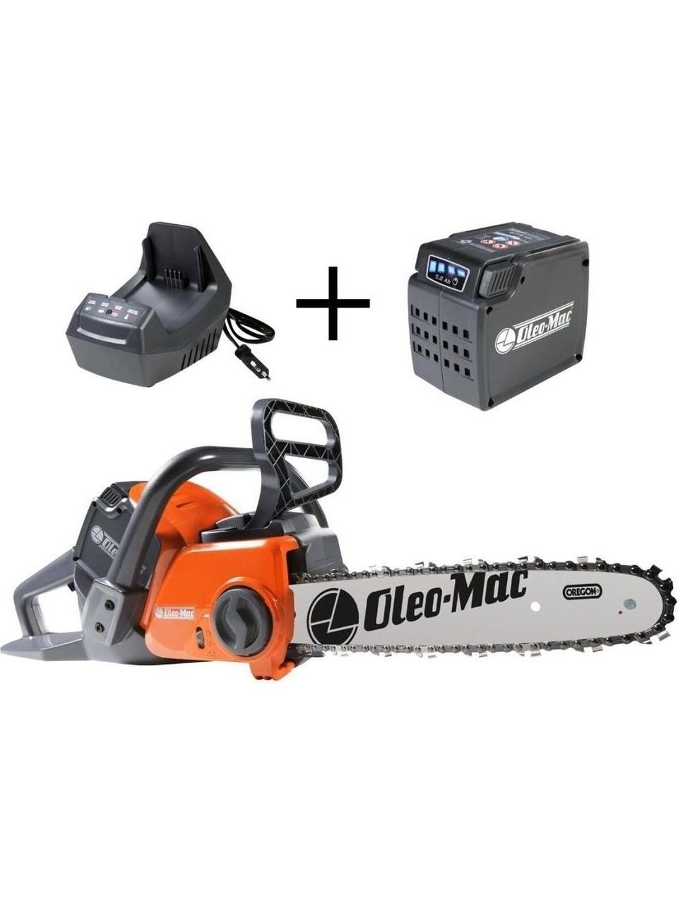 Oleo-Mac GSİ 30 Akülü Ağaç Kesme Makinesi + 5.0 AH Akü Şarj Cihazı