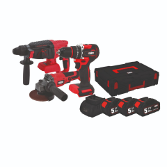 Attlas Atb 21 - 3'lü Kömürsüz Akülü Kombo Set  Matkap + Taşlama + Kırıcı Delici 3x5.0Ah Akü - A0104170