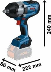 Bosch Professional GDS 18V-1000 Akülü Somun Sıkma (Akü ve Şarj Cihazı Dahil Değildir) - 06019J8300