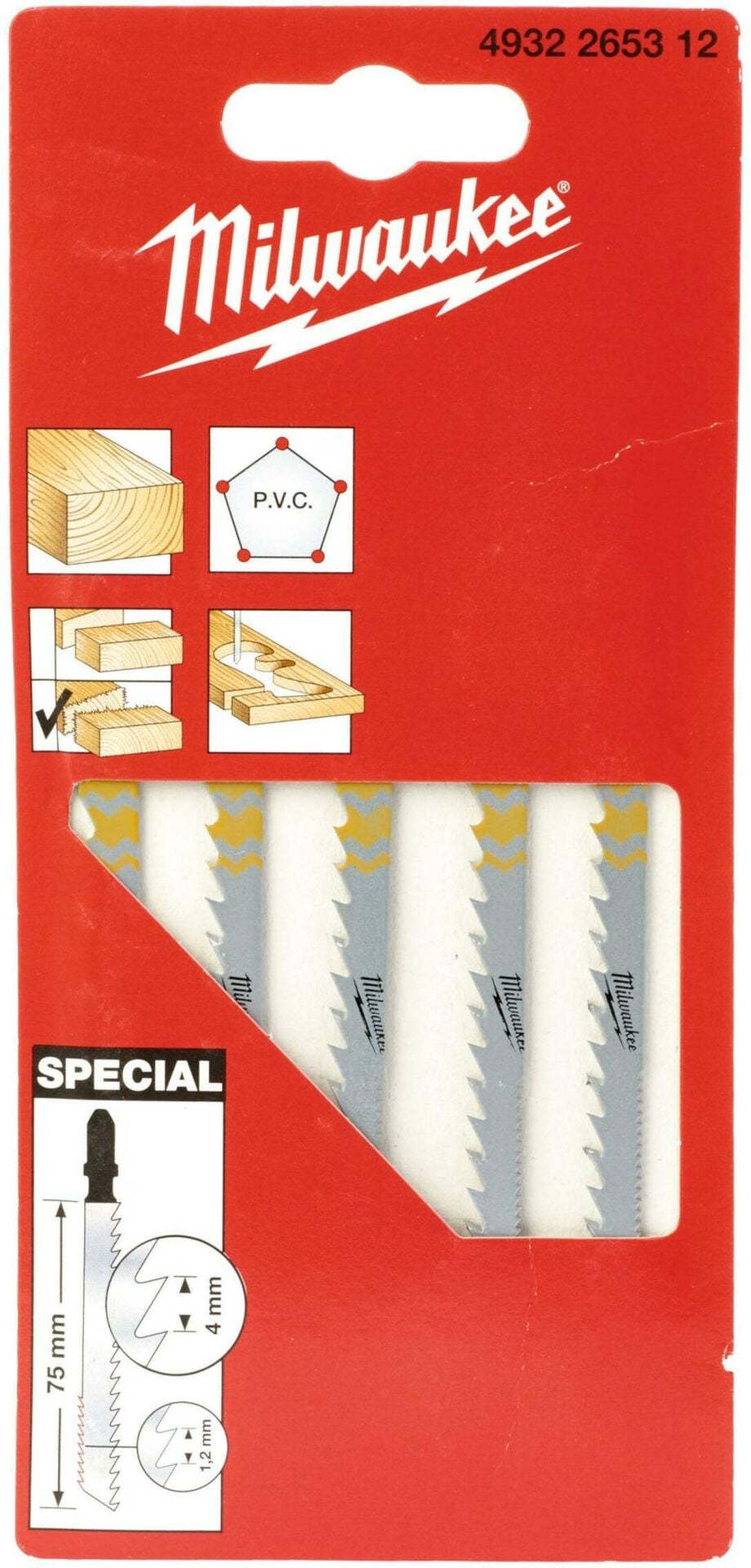Milwaukee Dekupaj Bıçağı Special 75 mm 5'Li- 4932265312