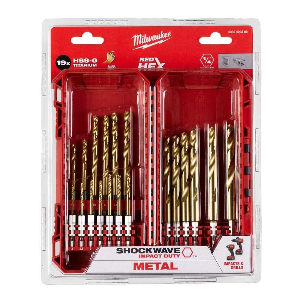 Milwaukee Metal Matkap Ucu Hex Girişli 19 Parça - 4932493866